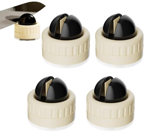 Mini Knife Sharpener with Suction Cup, Novelty Compact Stability Whetstone Sharpening Stone Knife Sharpener, Ideal for Sharpening Knives, Suitable for Most Blades, Knife Sharpener - 4 Black