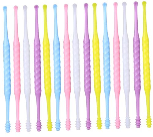 minkissy 20 Stk Ohrenschmalzreiniger Ohrenreiniger Ohr Löffel Ohrlochreiniger Produkte Zur Entfernung Von Ohrenschmalz Ohrenschmalz-spiralentferner Spiralohrreiniger Plastik Abs