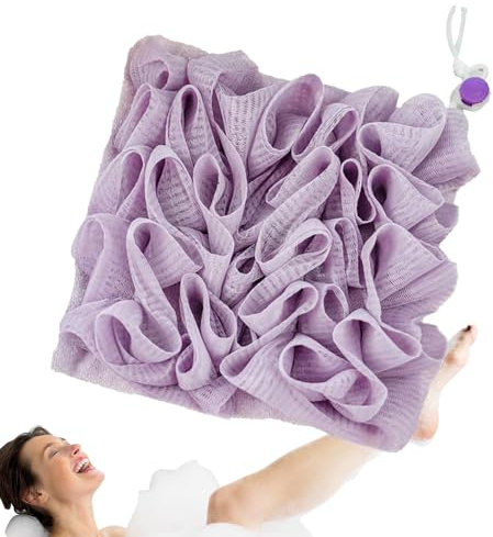 Éponge de douche en luffa pour le dos, éponge de douche en luffa pour le