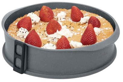 JATA HMOL1124 - Molde Bizcocho Horno. Molde Silicona. Molde Tarta. Desmoldable. Base de Vidrio. Antiadherente. Flexible. Para: horno, congelador y lavavajillas. Libre de BPA. 26 cm de diámetro y 6,4 c