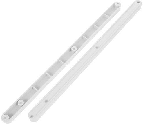 DOITOOL Guías Para Cajones De Plástico Blancas 298mm, Correderas De Extensión Completa Sin Ruido, Montaje Lateral Para Armarios y Cocina, Juego De 2 Piezas, Uso Multifuncional