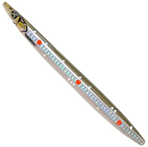Savage Gear Seatrout Fishing 3D Line Thru Sandeel, Meerforellenblinker von 15g-23g, Mefo-Blinker, Küstenblinker, Sandaal-Köder
