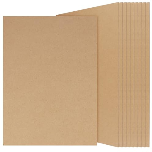 HONYUET 10 Pcs Large A3 MDF Wood Boards, 2mm Medium Density Fibreboard Sheets for Engraving, Painting, Modelling, 42 x 32cm