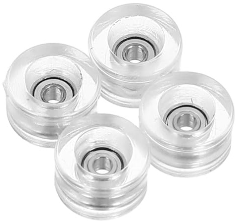 minkissy 4 St Fingerskateboardhjul Ersättningshjul För Skateboards Skateboardhjul Fingerskateboardtillbehör Skateboardtillbehör Reparationsdelar Fingerskateboardutrustning