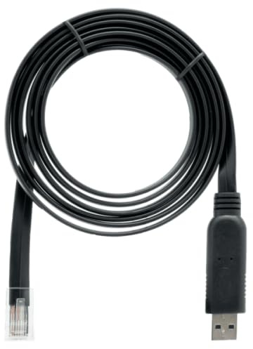 Cable - cable USB de 1,8 m, tipo A a RJ-45, color negro, ideal para conexión de dispositivos a red.
