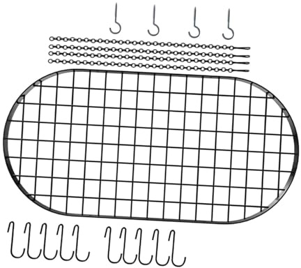KiBcsLic Estante para Ollas Colgante de Techo Organizador de Hierro para Sartenes Y Utensilios Ahorra Espacio Fácil Montaje Adecuado para Cocina Decoración Ind