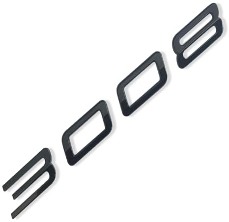 MCK Auto - Emblema negro brillante para maletero trasero 3008