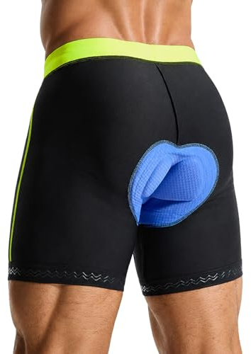 baleaf Men's 4D Padded Bike Shorts Cycling Underwear with Anti-Slip Leg Grips MTB Liner for Bicycle Biking Riding
