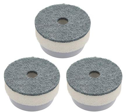 MasterClass Spare Cleaning Sponges / Washing Up Sponges for Soap Dispensing Dish Brush (MCSOAPDBRUSH) (Pack of 3)