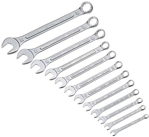 Gabel-/Ringschlüsselsatz in Rolltasche, 6-22mm, 12-tlg