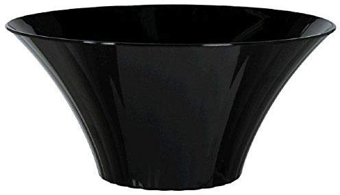 Dream' s Party Contenitore SAVSATO Ciotola Coppa Alzata in plastica Nera Nero - alzatina per Caramelle, Marshmallow, Dolci ECC. - Addobbo, Decorazione tavola Torta, Buffet ECC.