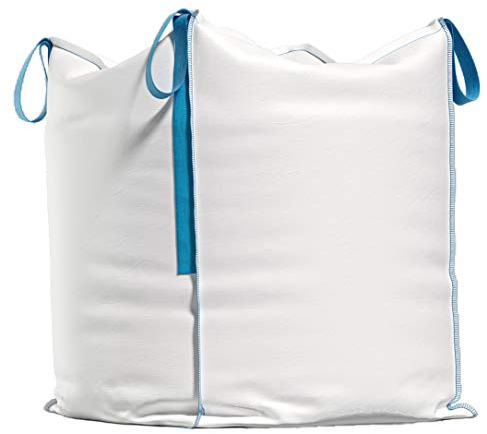 Sacco per il trasporto, per costruzioni in legno, rifiuti da giardino, sabbia ecc, 90 x 90 x 90 cm, portata 1000 kg (1)