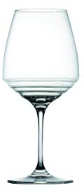 Zafferano NE06000 Collezione Amarone-Pino, Calice in Vetro per Degustazioni Nero-Grigio, Capacità 60 cl - Set 6 Pezzi