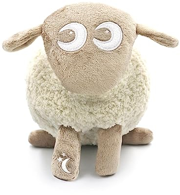 Sweet Dreamers, Rechargeable Ewan Deluxe, Beige | Baby & Infant Sleep Aid Gift | Cry Sensor & Nightlight | 10 Soothing White & Pink Noise Sounds | Continuous or Timer Playback | Machine Washable