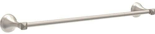 Delta Esato (1-Pack) 18'' w/ 6 Extender Towel Rack for Bathroom SpotShield Brushed Nickel Extendable 18-24 Towel Bar for Bathroom Wall Towel Holder Rod Wall Mounted ESA18-DN
