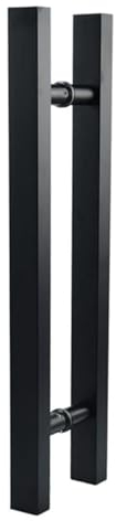 TüRknauf Matte Black Stainless Steel Glass/Wooden Door Handle TüRknauf Drehbar