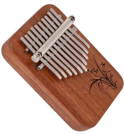 FUNOMOCYA Mini Fingerklavier Holz Daumen Klavier Tasten Musikinstrument Kalimba Für Anfänger Kinderspielzeug Mit Schraubenschlüssel Und Notenbuch