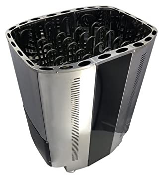 HEALBYBLE Chauffage de Sauna 10. 5 KW Sauna à Vapeur sèche en Acier Inoxydable électrique avec contrôleur de Tube de poêle électrique de contrôleur Interne, Échauffez-Vous Rapidement