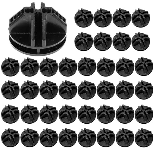 Connettori Cubo di Plastica, 40 Connettori per Scaffalature Senza Bulloni, Connettori in Plastica a Cubo Metallico, Organizzatore Modulare Chiusura Fibbia Clip per Stoccaggio Cubi Scaffalatur, Nero