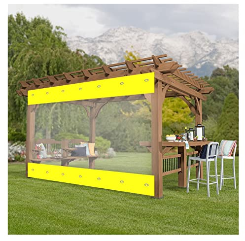 Bâche imperméable transparente pour jardin, pavillon, lavage de voiture, 4 x 1,5 m