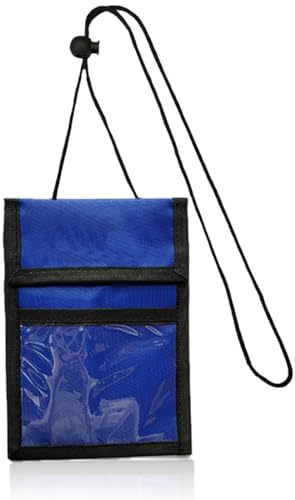 COYUN 1 pcs Brustbeutel Brusttasche, Wasserdicht Klein Handy Reisepass Tasche Für Herren Mit Verstellbarem, Reisegeldbeutel Versteckter diebstahlsicher, Brustbeutel Brusttasche Herren Dame (Blau)