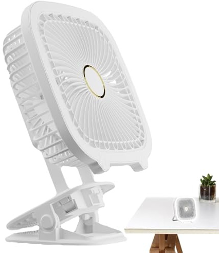 Ventilador de clip,Ventilador USB multifunción 4 en 1 | Mini ventilador de escritorio plegable con luz LED para cocina exterior dormitorio cama noche