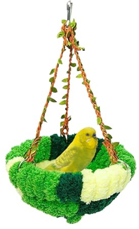 Générique Nid Chaud pour Oiseaux De Cage,Nid Doux et Chaleureux pour Cage - Accessoire Perruche pour Se Cacher Dormir Percher Se Reproduire Nourrir Volière Intérieur Extérieur Décoration