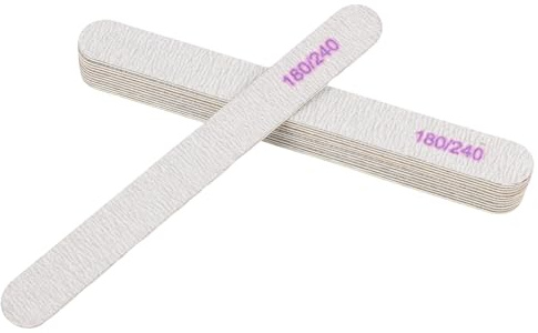 Pevlkawr Lime Per Unghie Per Unghie Naturali E Artificiali O Unghie Spesse Lime Professionali 180/240 12 Pezzi Per Lavabili E Riutilizzabi Doppia Faccia