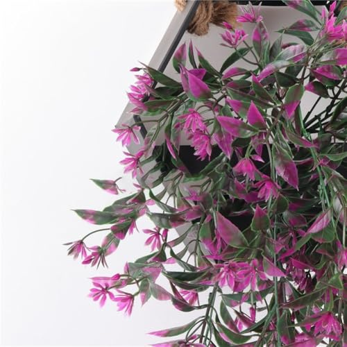 Opatiny Ghirlanda di fiori artificiali, 2 pezzi, 89 cm, foglie di edera in plastica, per ufficio, feste, matrimoni, decorazioni
