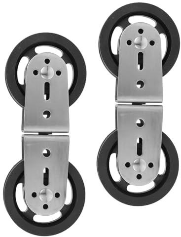 UKCOCO Doppelrollen Riemenscheibe mit Kugellager Geräuschloses Doppelrollensystem aus Kunststoff Kompatibel für Fitness Seilzug und Heimtrainer Zubehör
