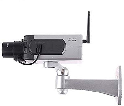 Motion Detection Led Flashing Dummy Camera Imitation CCTV Movement Function Scaring Monitor IR Led Flash Move Fake Gun