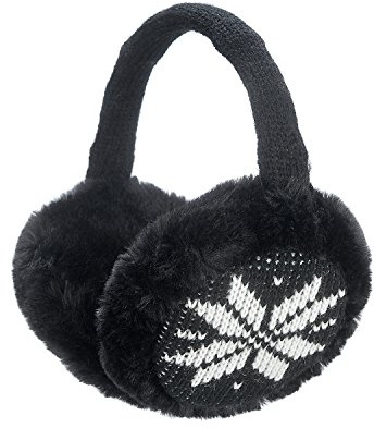 Sudawave unisex vikbara öronskydd varma stickade öronvärmare män kvinnor fleece vinter öronskydd
