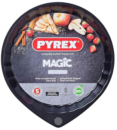Pyrex Magic Molde para Horno, Negro, 30 cm