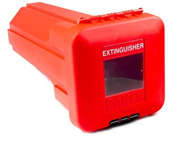 Feuerlöscherkasten Sliden von Daken Schutzbox Schutzkasten Feuerlöscherschrank Feuerlöscherbox Staubox für 6 Kg Feuerlöscher ohne Befestigungsmaterial