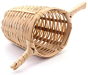 Teemando Lot de 2 passoires à thé « Duo » en bambou avec 2 poignées Ø env. 5,5 cm