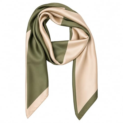 MAIRY Women's Scarves & Wraps Satin Square Hijab Bandanas Fashion Silk Feeling Headscarf Headdress Soft Hair Wrap for Sleeping 90 X 90 CM Scarf,90010
