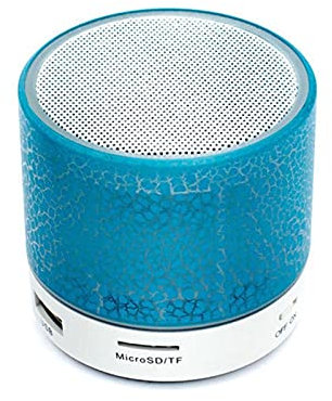 Altavoces de la computadora Altavoz Bluetooth Mini altavoz inalámbrico Grieta LED Tarjeta TF Subwoofer USB Columna de sonido de música MP3 portátil para PC Teléfono móvil Computadora Monitor de PC