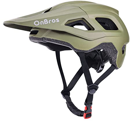 Bike Helmets, OnBros Cycle Helmet Men and Women, Scooter Skateboard MTB BMX Bike Helmet Lightweight, Mountain Bike Helmet with Visor, Bicycle Helmet