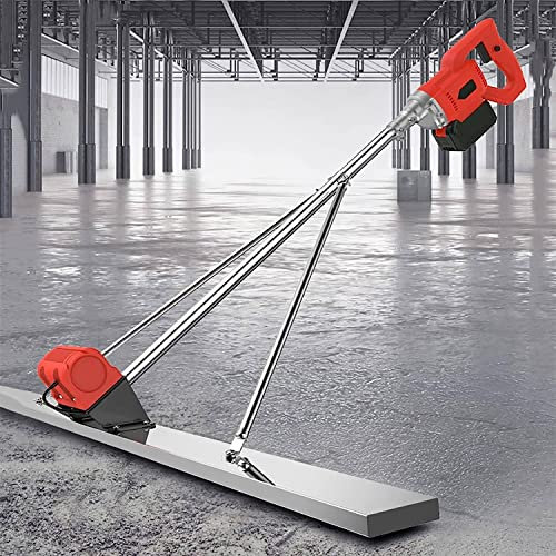 LINTAIZUO Kit Vibrante per Massetto in Calcestruzzo, per Massetto in Calcestruzzo, con Tavola in Acciaio Inossidabile da 6 Piedi E Motore a Vibrazione Wireless, velocità 3000-6000 Giri/min