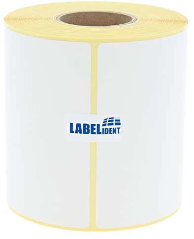Versandetiketten DHL, DPD, Fedex, GLS, Hermes, UPS - 4x6 Zoll - 101,6 x 152,4 mm - 320 Thermo-Top Papier Etiketten auf 1 Rolle(n) mit 40 mm Kern, Thermodirekt Etiketten selbstklebend, Trägerperfo.