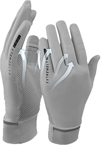UV-Fahrhandschuhe | fingerlose Handschuhe UV-Schutz | Touchscreen mit zwei Fingern für Sonnenhandschuhe, Handflächen-Design, keine Notwendigkeit, die Handschuhe zum Gewichtheben, Fitness zu entfernen