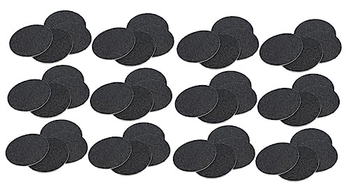 FRCOLOR 240stücke Pediküre Trimmer Sandpapiere Für Hornhautentfernung Schwarz Vulkanstein Schleifpapier Für Elektrische Fußpflegegeräte Kompatibel Mit Vielen Marken