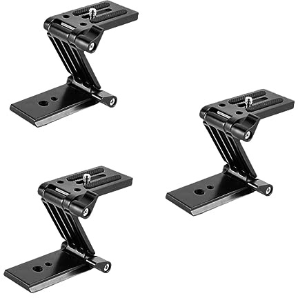 OSALADI 3stücke Z-förmige Schnellverschlussplatte Für Monopod Und Stativ Verstellbare Halterung Für DSLR-kameras Slider Und Gimbals Leicht Tragbar CNC Schwarz