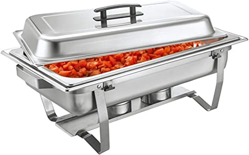 Juegos de Chafing Dish de Acero Inoxidable, Juego de Chafing Dish Calentador de Alimentos Buffet Calentador de Alimentos de Acero Inoxidable Plato de Buffet Sartén para Catering, para Catering Buffet