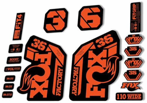 Autocollant de rechange pour fourche Fox 36 2021 Series Orange (mat)