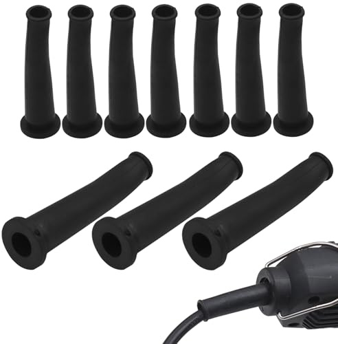 Protezioni per Cavi per Smerigliatrici Angolari, Manicotti in Gomma per Cavi da 75 * 9mm, Gestione Cavi, Accessori di Protezione per Utensili Elettrici (10pz)