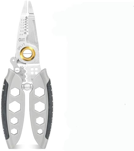 Wire Stripper Cutter,Electrical Wire Cutter Long Nose Wire Stripping Tool Pressure 7 Inches Multi-Purpose Portable Professional Adjust Cable Cutters for Electricians Stripping,Cutting and Crimping