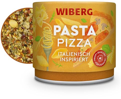 WIBERG Pasta/Pizza – Italienisch inspirierte Würzmischung mit Tomate, Knoblauch und Kräutern – Ideal für Pizza und Pasta, 85 g
