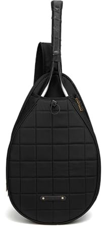 zuousxbs Wasserabweisende Sling-Taschen für Tennisschläger und -schläger, Brusttasche mit verstellbarem Schultergurt, Sporttasche