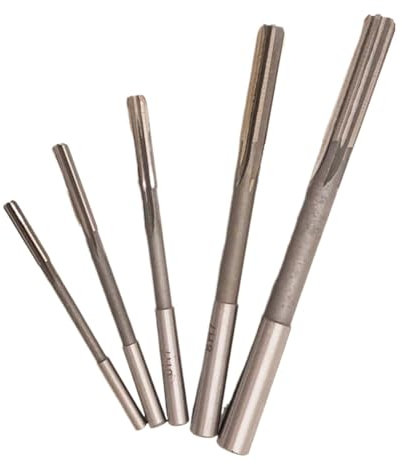 HAJMGUMC 5 teile/satz schnellarbeitsstahl gerade schaft maschine reibahle 4mm 5mm 6mm 8mm 10mm H7 hohe qualität chucking reibahle